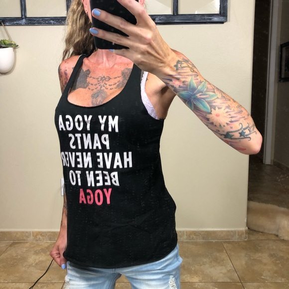SO Tops Funny Yoga Tank Top Poshmark